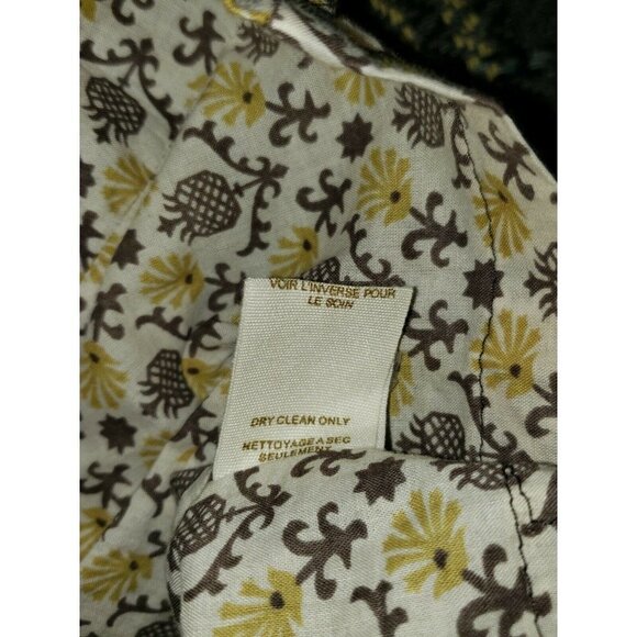 FREE PEOPLE Sleeveless Sweater Dress Tunic Plaid Size 8 Gray Black Yellow Boho - Picture 9 of 10